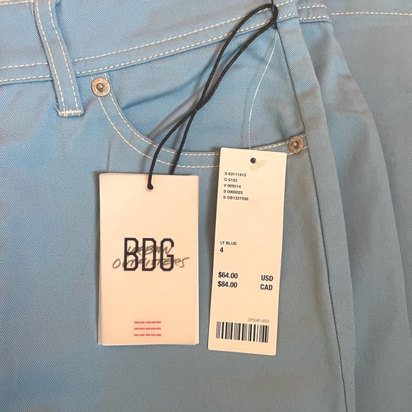 NWT BDG Lia Twill Contrast Stitch Flare Pant - Picture 3 of 5